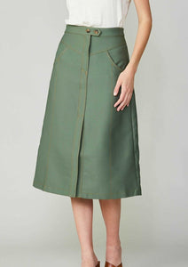 MIDI LENGTH A-LINE SKIRT