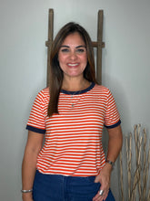 Cargar imagen en el visor de la galería, Striped Short Sleeve Top
