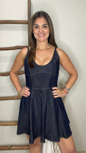 Cargar imagen en el visor de la galería, Denim Sleeveless Mini Dress
