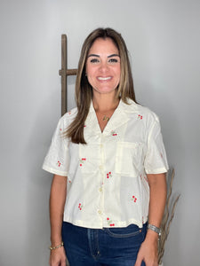 Disty Floral Embroidered Top