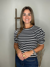 Cargar imagen en el visor de la galería, Princess Sleeve Stripe Top
