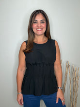 Cargar imagen en el visor de la galería, Pleated Peplum Sleeveless Top
