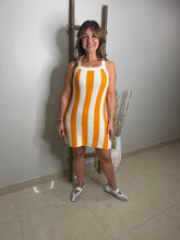 Cargar imagen en el visor de la galería, Sleeveless Striped Mini Sweater Dress
