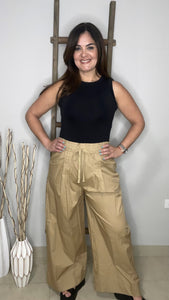 Wide Flare Cotton Pants