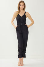 Cargar imagen en el visor de la galería, Sleeveless v-neck straight leg romper
