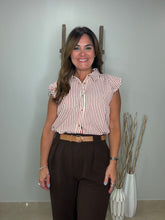 Cargar imagen en el visor de la galería, Stripe cap sleeve top
