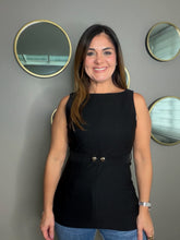 Cargar imagen en el visor de la galería, Stretched Twill Boatneck Sleeveless Top
