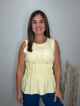 Cargar imagen en el visor de la galería, Pleated Peplum Sleeveless Top
