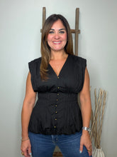 Cargar imagen en el visor de la galería, Solid V-neck sleeveless top
