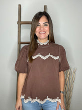 Cargar imagen en el visor de la galería, Solid puff sleeve top
