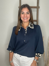 Cargar imagen en el visor de la galería, Solid 3/4 sleeve top
