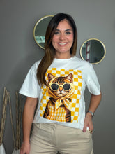 Cargar imagen en el visor de la galería, Cat Print Oversize T Shirts
