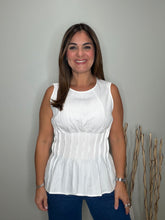 Cargar imagen en el visor de la galería, Pleated Peplum Sleeveless Top
