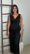 Cargar imagen en el visor de la galería, Linen Asymmetrical Wide-leg Jumpsuit
