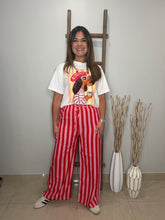 Cargar imagen en el visor de la galería, Striped Wide-leg Casual Pants
