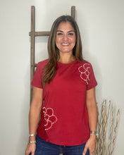 Cargar imagen en el visor de la galería, Wine Embellished Tee
