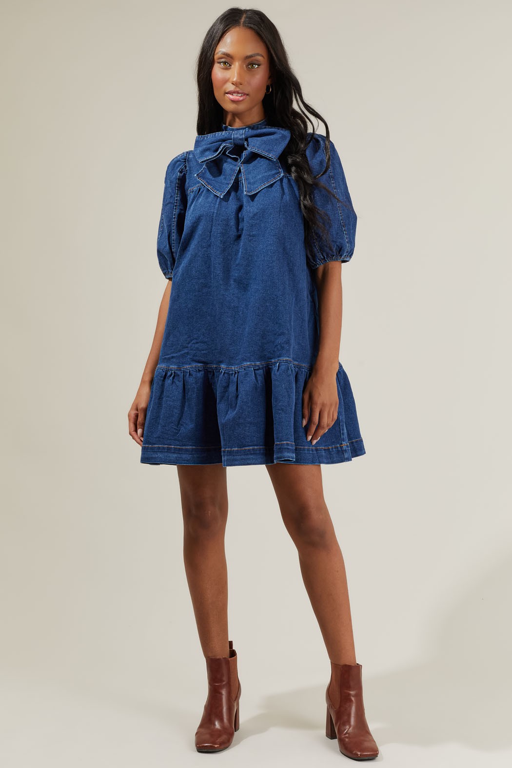 Aura Jacey Denim Shift Dress