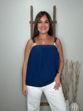 Cargar imagen en el visor de la galería, Contrast Rope Detail Sleeveless Top
