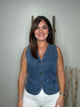 Cargar imagen en el visor de la galería, Tencel Acid Wash Denim Vest
