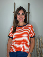 Cargar imagen en el visor de la galería, Striped Short Sleeve Top
