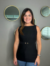 Cargar imagen en el visor de la galería, Stretched Twill Boatneck Sleeveless Top
