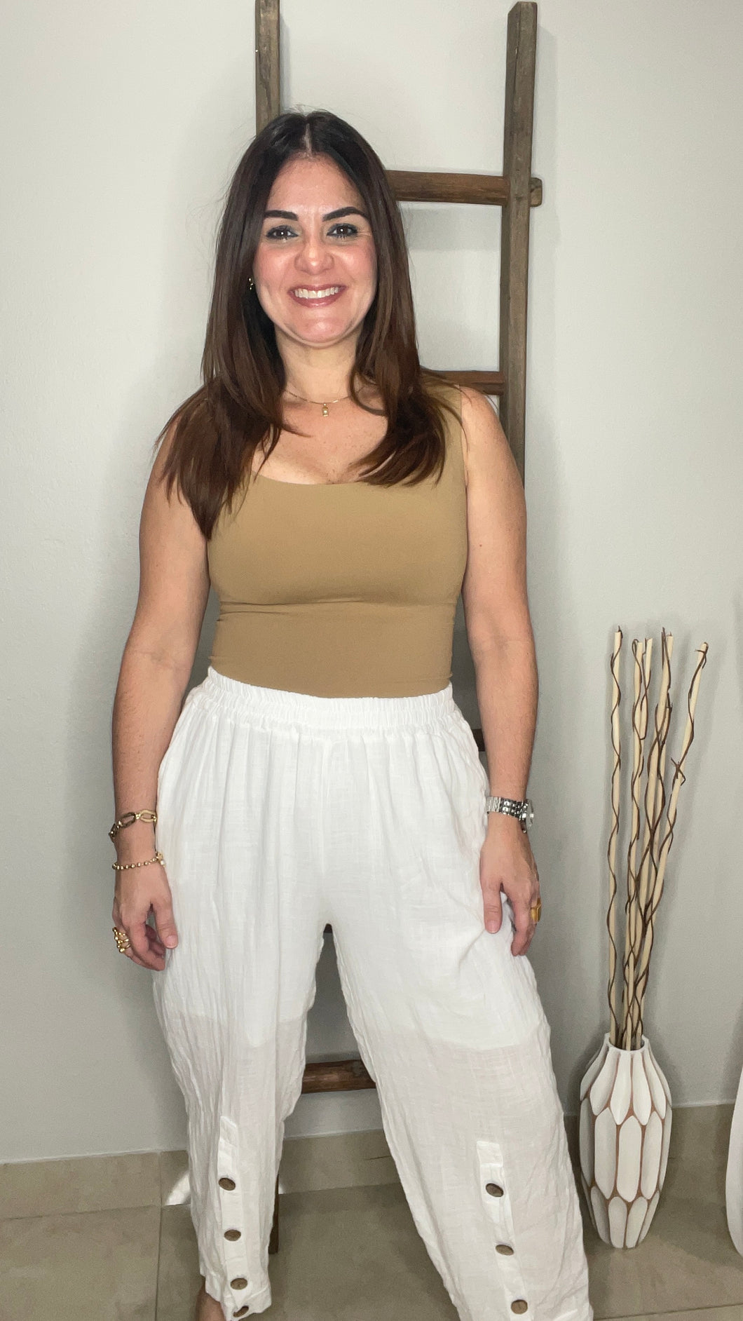 Button Detail Pant
