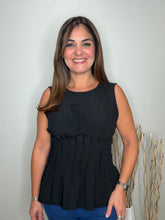 Cargar imagen en el visor de la galería, Pleated Peplum Sleeveless Top

