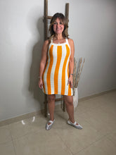 Cargar imagen en el visor de la galería, Sleeveless Striped Mini Sweater Dress
