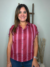 Cargar imagen en el visor de la galería, Stripe sleeveless top
