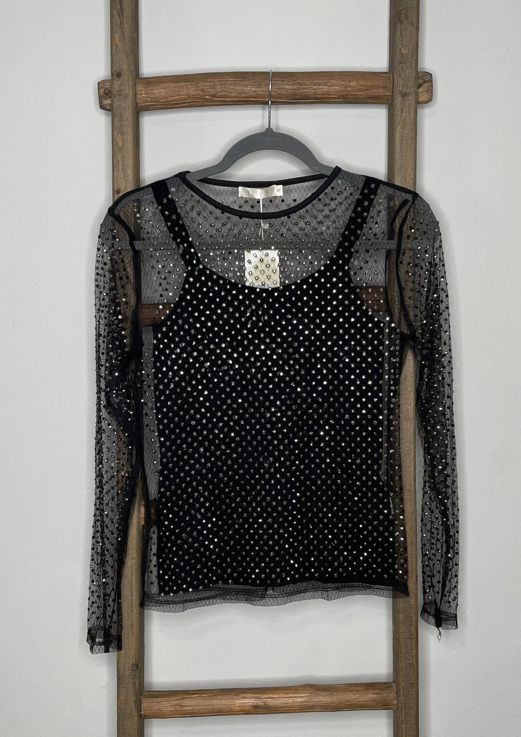 Long Sleeve Sheer MeshTop