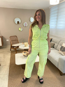 High Neck Cargo Jumpsuit (2 colors available)