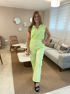 High Neck Cargo Jumpsuit (2 colors available)