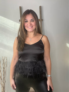 Tiered Feather Cami Tank